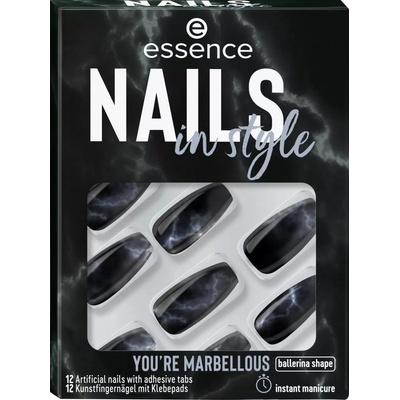 Essence Nails In Style umělé nehty 17 You're Marbellous 12 ks – Zboží Mobilmania