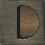 Fimet maniglie ДРЪЖКА ПЛЪЗГАЩА ВР. КВАДРАТНА 53x53мм ГРАФ. МЕСИНГ (3667D03)