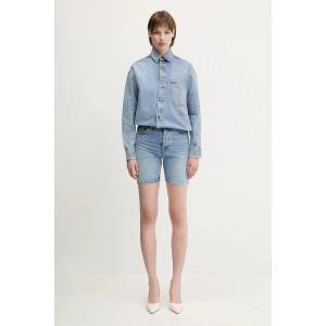 Fiorucci Дънкова риза Open Back Embroidered Denim (W02SMDSI390DN01DN01)