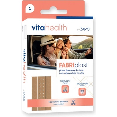 VitaHealth by ZARYS VitaHealth - FABRIplast náplast na stříhání + nůžky, 1m x 6cm