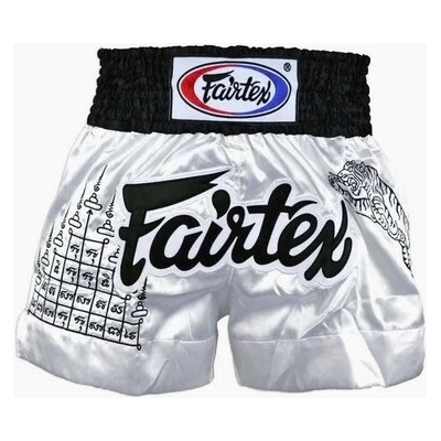 Muay Thai trenky FAIRTEX Thai Talisman biele