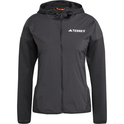 adidas Terrex Дамско синтетично яке adidas Terrex Women's XPR Wind Hybrid Fleece Synthetic jacket - Black (104-6483-0114)