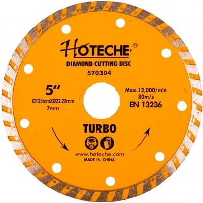 Hoteche Kotúč diamantový rezný 125 x 22,23 x 7 mm 570304