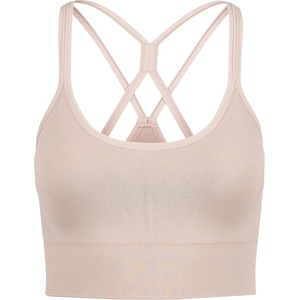 Stoic Дамски спортен сутиен Stoic Women's VegbySt. II Flow Seamless Bra Sports bra - Sand Rose - размер S/M (114-3238-0311)