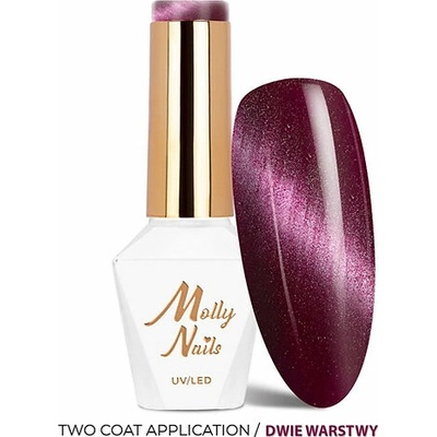 MOLLY Gél lak MOLLY NAILS CAT EYE Seduction Nr 245 Velvet Mauve 8 g