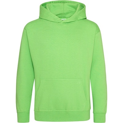 Just Hoods Kids Hoodie Color Lime Green