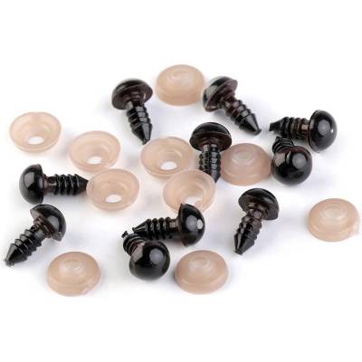 Prima-obchod Oči s pojistkou Ø12 mm, barva 2 hnědá