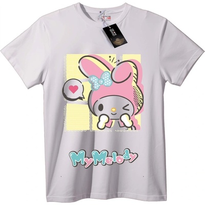 NOONEBRAND Тениска My Melody черна - 7XL, White