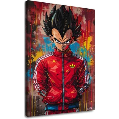 Obraz Saiyan: Sila bojovníka | dokončené rukou umelca - 100x150 cm