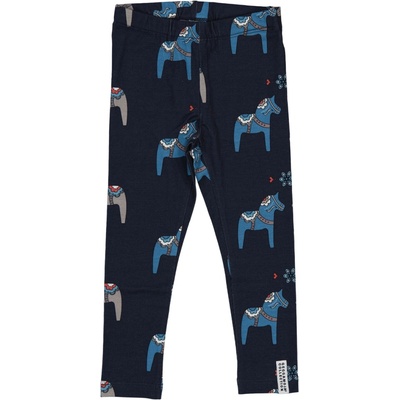 Geggamoja Bambusové dětské legíny Navy Dala horse