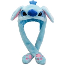 Svítící čepice Stitch s pohyblivýma ušima modrá