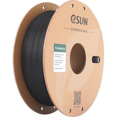 eSUN PLA-Matte Dual Black White - 1, 75 mm / 1000 g (PLA-MTD175B-BW1P1)