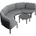 Garden Point Parana ъгъл 4 антрацит градински ъгъл (GAP1531F-COR4)