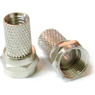F konektor na koax 6mm šroubovací; F-KON-6-S