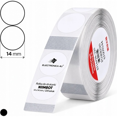 Samolepicí štítky samolepky pro termotransferový tisk do tiskárny Niimbot B18, rozměr 14x28 mm