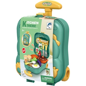 Yifeng Игрален комплект Yifeng - Кухня в куфарче с колелца (2312U0212)