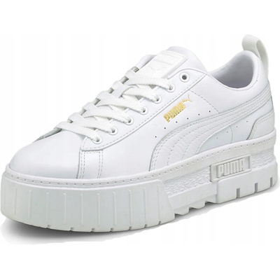Puma Mayze Classic dámské kožené tenisky na platformě bílé