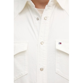 Tommy Hilfiger Дънкова риза Tommy Hilfiger в бежово със стандартна кройка с класическа яка MW0MW40684 (MW0MW40684)