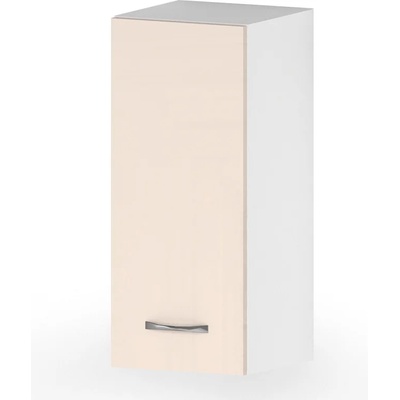 Голд - Аполо Горен кухненски шкаф с 1 врата и рафт Алис g23 30 см крем гланц