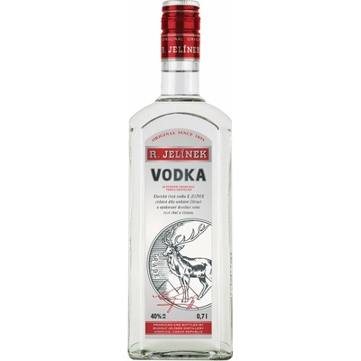 R.Jelínek Premium Vodka 40% 0,7 l (čistá fľaša)