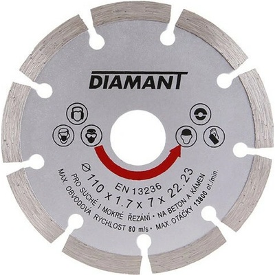 DIAMANT kotúč diamantový 110mm segmentový