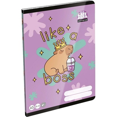 LIZZYSULI Zošit hladký A 5 20 32 Lollipop Capybara