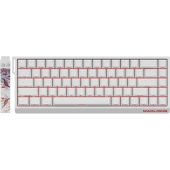 Madlions Professional Gaming Mechanical Keyboard MAD 68 R White (MAD-68-R-WH)