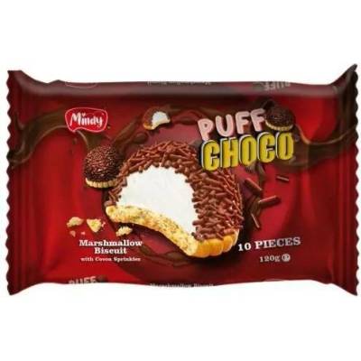 Mindy marshmallow puff choco 120 g