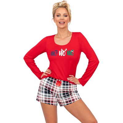 Donna Дамска пижама Piama-Ho-Ho-II-12-Red-RedV-64031-Red - Бордо, размер 44