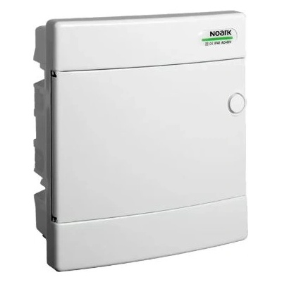 NOARK Electric ТАБЛО АПАРТАМЕНТНО 8 ПРЕДПАЗИТЕЛЯ ВГР. МОНТАЖ БЯЛА ВРАТА 1 РЕД noark (101517)