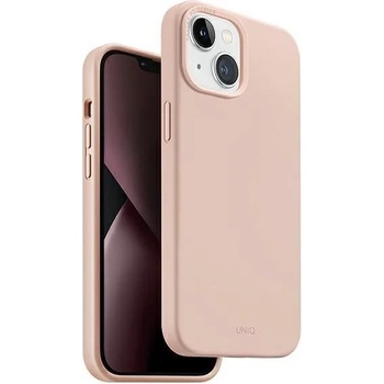Uniq Кейс Uniq Lino Hue за iPhone 14 Plus 6.7"", съвместим с MagSafe, розов (Uni000769-0)