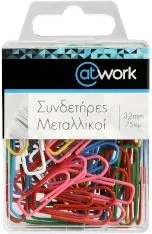 @Work Кламери цветни 32мм 75бр