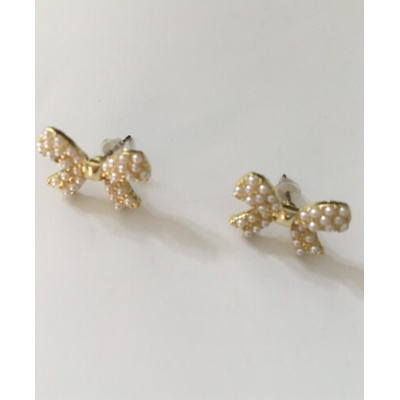 Fashion Jewelry náušnice mašle s perlami 4-df522