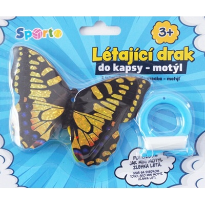 Mac Toys SPORTO Létající drak do kapsy Motýl