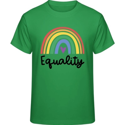 Premium Pride tričko Dúhový dizajn Equality Čistá zelená