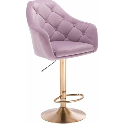 LuxuryForm Design Andora Velur na zlatom tanieri levanduľa