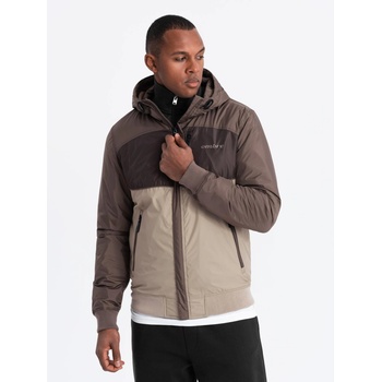 Ombre Clothing Мъжко леко цветно спортно яке с полар бежово Ombre Clothing Ombre Clothing | Bezhov | МЪЖЕ | S