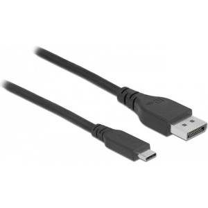 Delock 86037 адаптер за видео кабел 0, 5 м UBS тип C DisplayPort Черен (86037)