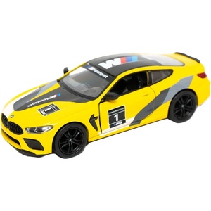 Kinsmart Метална количка Kinsmart Livery Edition - BMW M8 Competition Coupe, 1: 38, жълта (53124)
