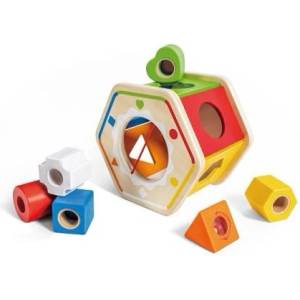 Hape Дървен пъзел с геометрични форми (E0516A)
