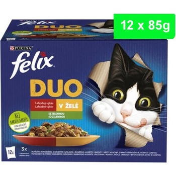 Felix Fantastic Duo Lahodný výběr se zeleninou v želé 12 x 85 g