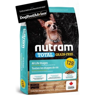 Nutram T28 Total Grain Free Small Breed Salmon, Trout Dog 5,4 kg