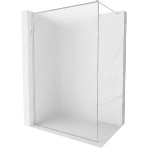 Mexen Kioto-F преграда за душ Walk-in с рамка 70 x 202 cm, матирано 8 mm, четкан никел - 800-070-104-97-30 (800-070-104-97-30)