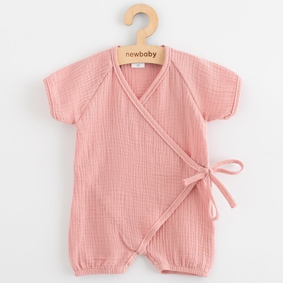 Kojenecký letní mušelínový overal New Baby pink – Zboží Dáma