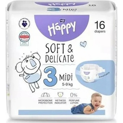 Happy 3 Midi 5 – 9 kg 16 ks