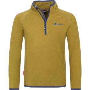 TROLLKIDS Детски поларен пуловер Trollkids Kid's Nordland Half Zip Fleece jumper - Spruce Green / Navy - размер 140 (EU) (704-1727-3317)