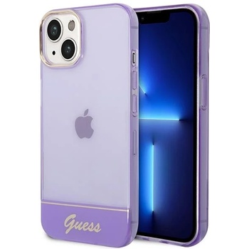 GUESS Кейс Guess GUHCP14MHGCOU за iPhone 14 Plus 6.7"", лилав / лилав, твърд, Translucent (GUE002239-0)