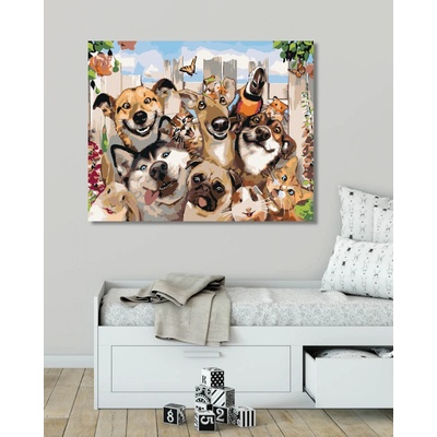 Zuty Malování podle čísel VESELÁ ZVÍŘATA – Zboží Dáma