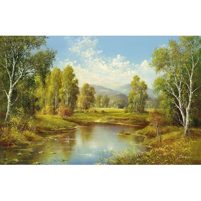 Říční krajina 1 deska 100x60