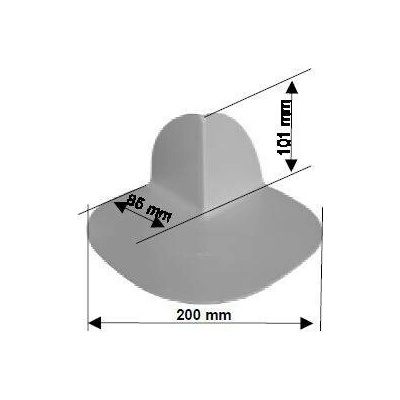 Rohová tvarovka SIKAPLAN S-Corner PVC 90° A, vnější roh (světle šedá)